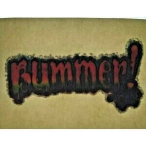 Bummer Screamin Gleamin Glitter Iron-On Decal Donruss 1970s Vintage Retro Cool